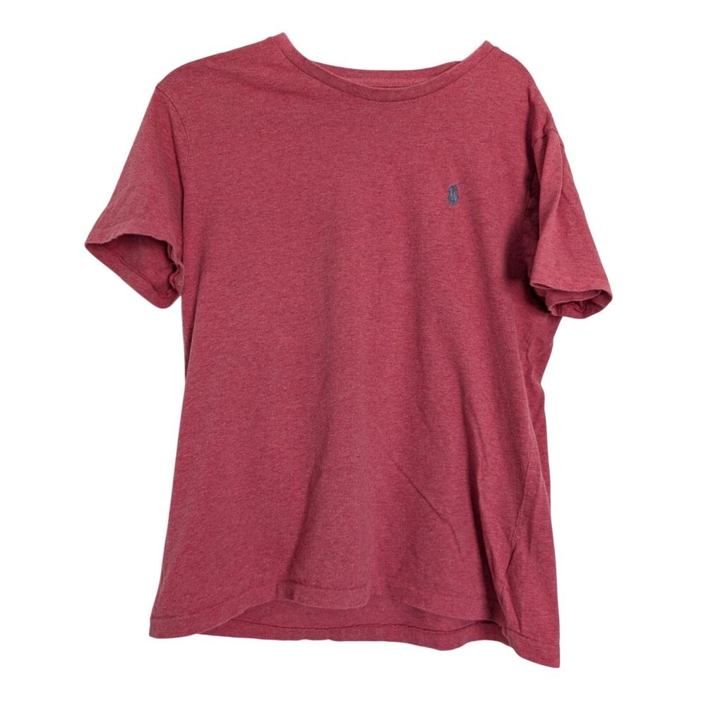 Polo Ralph Lauren Large Crewneck Red Custom Slim Fit Men's T Shirt Casual